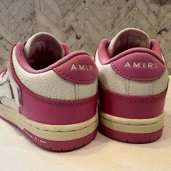 BNIB - AMIRI Kids' Skel-Top Low Leather Sneakers - Picture 6 of 10